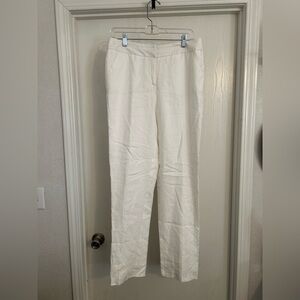 Investments | Crisp White Trousers | Size 8.
